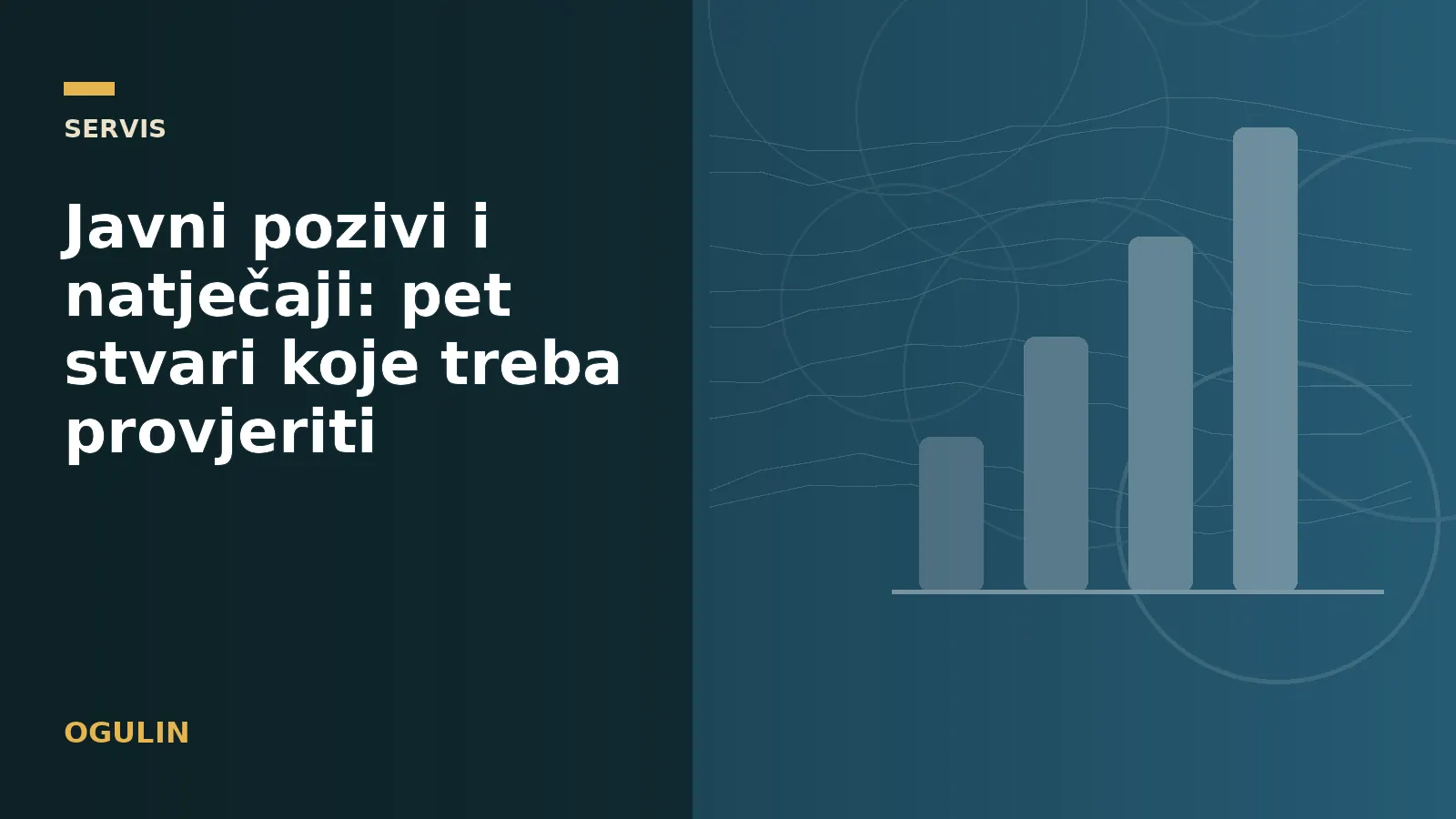 Javni pozivi i natječaji: pet stvari koje treba provjeriti