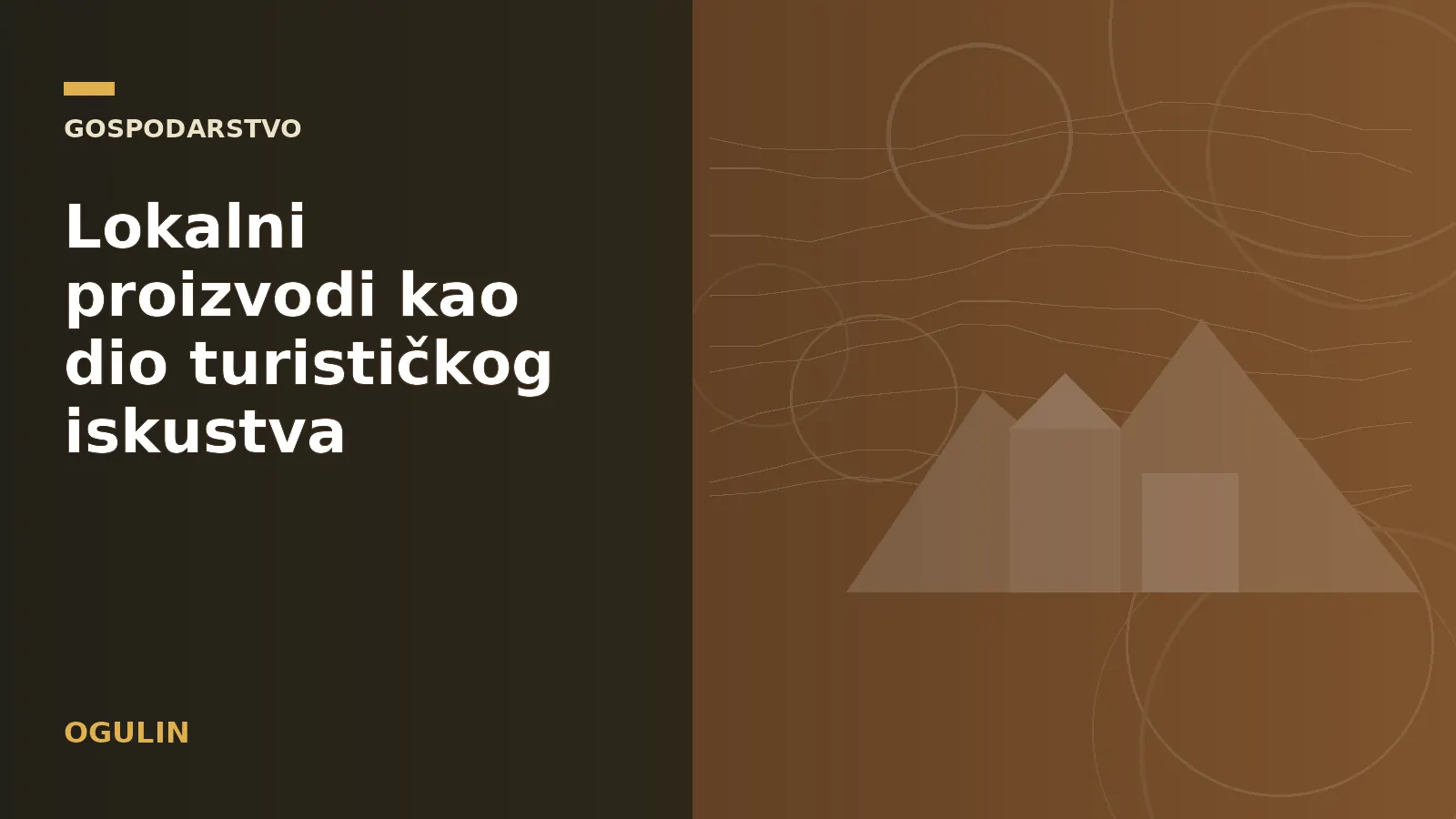 Lokalni proizvodi kao dio turističkog iskustva