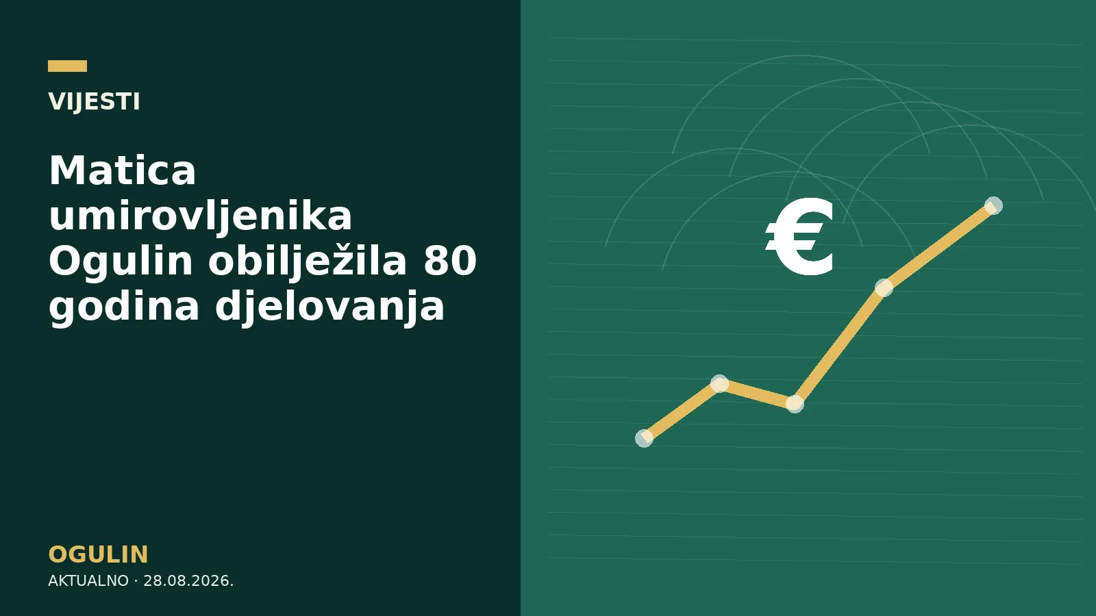 Matica umirovljenika Ogulin obilježila 80 godina djelovanja