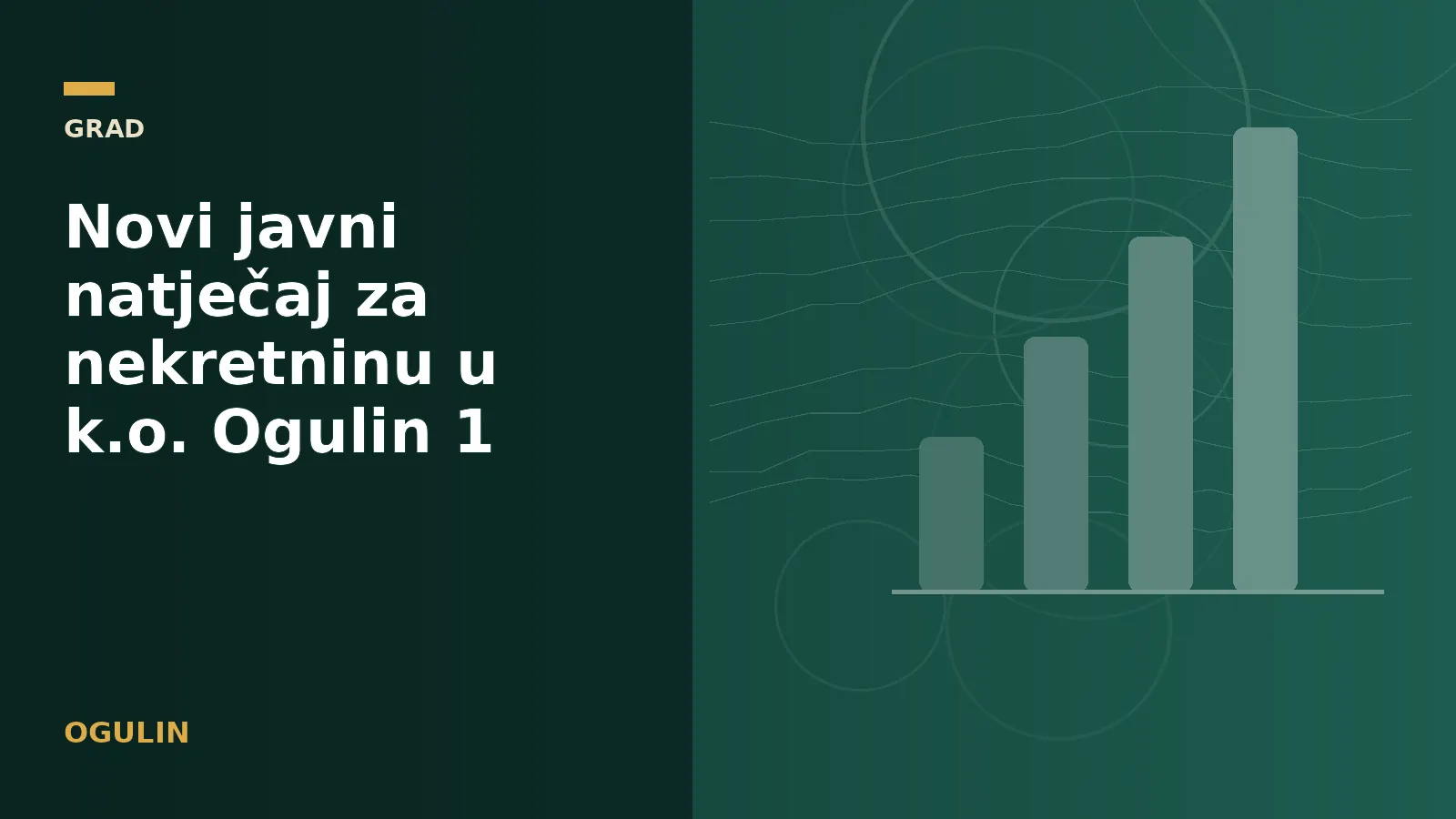 Novi javni natječaj za nekretninu u k.o. Ogulin 1