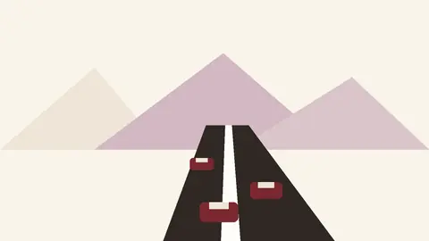 Ilustracija autoceste A1 kod planinskog područja Male Kapele uz pojačan promet prema Zagrebu