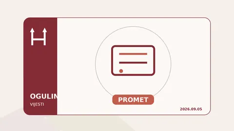 Ilustracija prometne vijesti iz Ogulina o nesreći biciklista 5. rujna 2026.